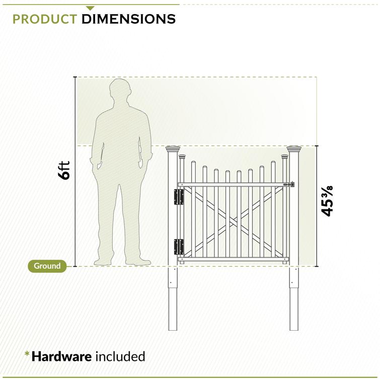 Manchester No-Dig Vinyl Gate Kit